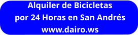 Alquiler de Bicicletas  por 24 Horas en San Andrés www.dairo.ws